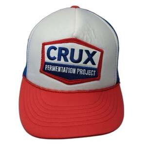 Cobra Crux Fermentation Project Trucker Hat White Blue Red One Size Snapback